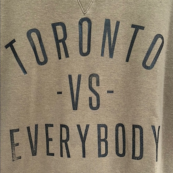 Peace Collective Sweaters - Army Green Crew Neck Sweater with Toronto Graphic